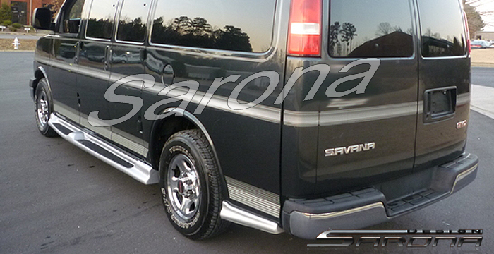 Custom GMC Savana Van  Short Wheel Base Running Boards (2003 - 2024) - $1090.00 (Part #GM-003-SB)
